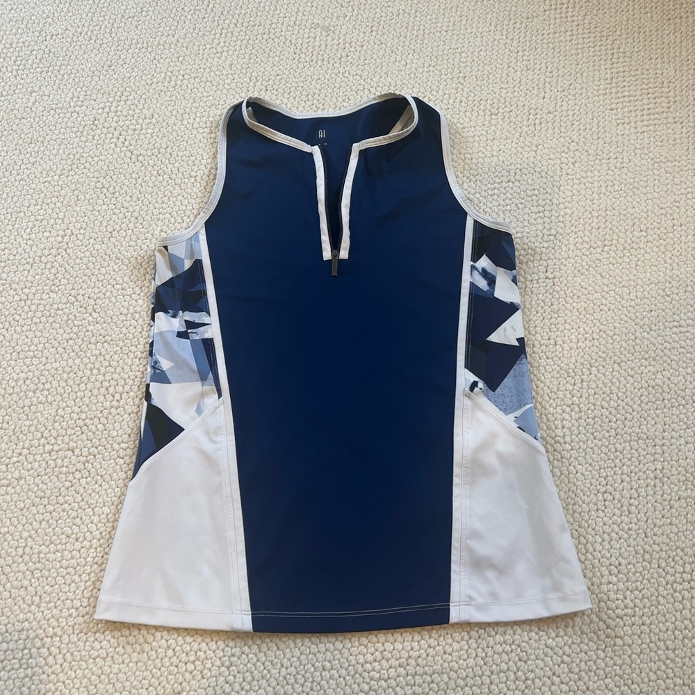 Tail Navy and White tennis top
